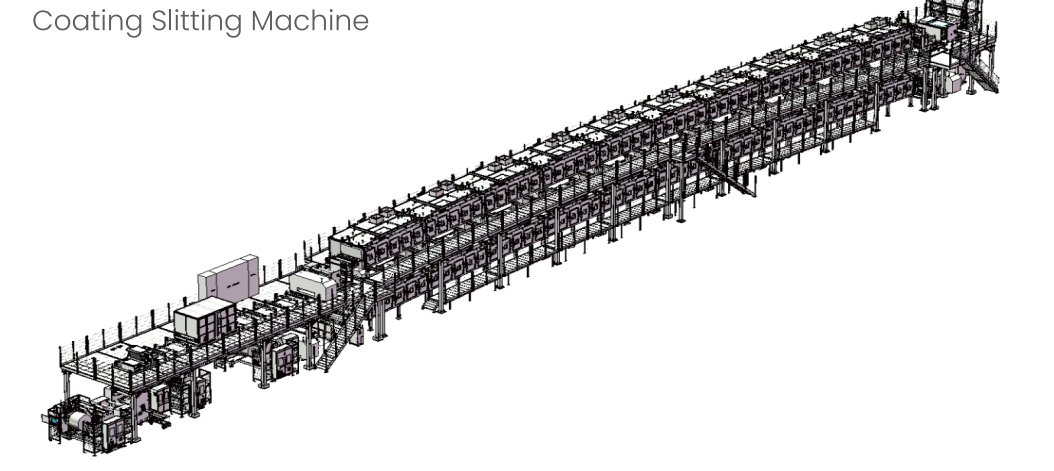 Coating and slitting integrated machine